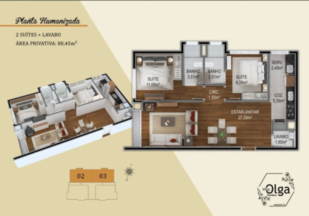 Imagem Apartamento com 2 Quartos à Venda, 81 m² em Centro - Gramado