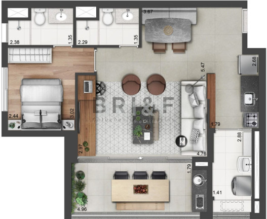 Imagem Apartamento com 2 Quartos à Venda, 64 m² em Alto Da Boa Vista - São Paulo