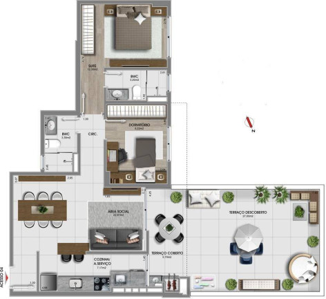 Imagem Apartamento com 2 Quartos à Venda, 106 m² em Estreito - Florianópolis Imagem Apartamento com 2 Quartos à Venda, 106 m² em Estreito - Florianópolis