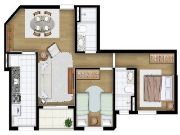 Imóvel com 3 Quartos à Venda, 82 m² em Vila Guiomar - Santo André