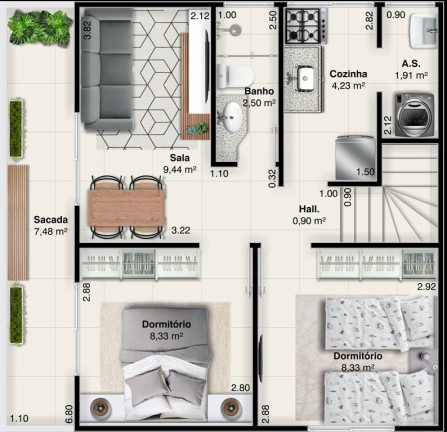 Imagem Casa com 2 Quartos à Venda, 56 m² em Antartica - Praia Grande Imagem Casa com 2 Quartos à Venda, 56 m² em Antartica - Praia Grande