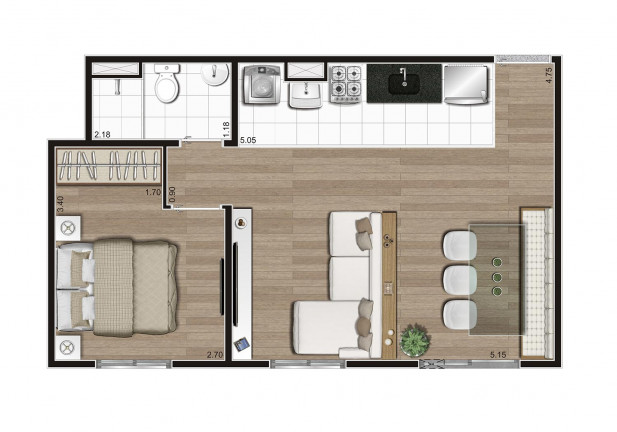 Imagem Apartamento com 2 Quartos à Venda, 40 m² em Sítio Da Figueira - São Paulo