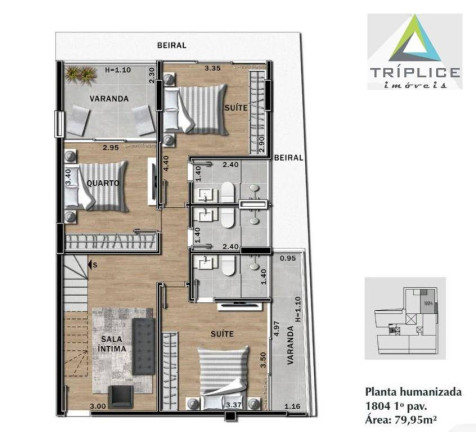 Imagem Cobertura com 4 Quartos à Venda, 213 m² em São Mateus - Juiz De Fora
