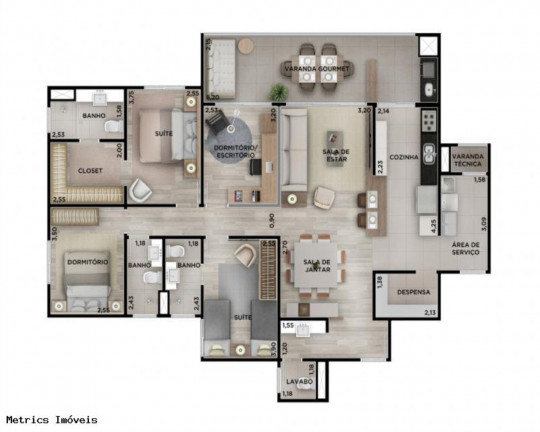 Imagem Imóvel com 4 Quartos à Venda, 141 m² em Jardim Campos Elísios - Jundiaí