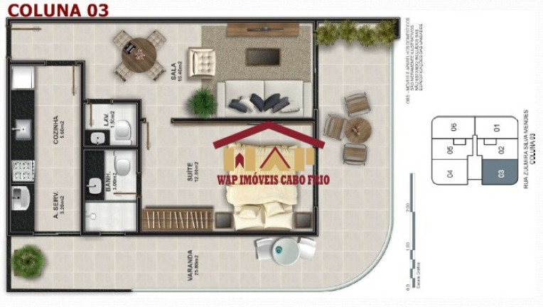 Imagem Apartamento com 1 Quarto à Venda, 71 m² em Braga - Cabo Frio Imagem Apartamento com 1 Quarto à Venda, 71 m² em Braga - Cabo Frio