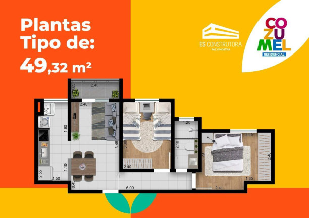 Imagem Apartamento com 2 Quartos à Venda, 45 m² em Vila Aeroporto - Sorocaba