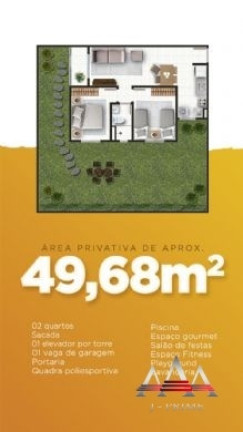 Imagem Apartamento com 2 Quartos à Venda, 49 m² em Jardim Presidente I - Cuiabá