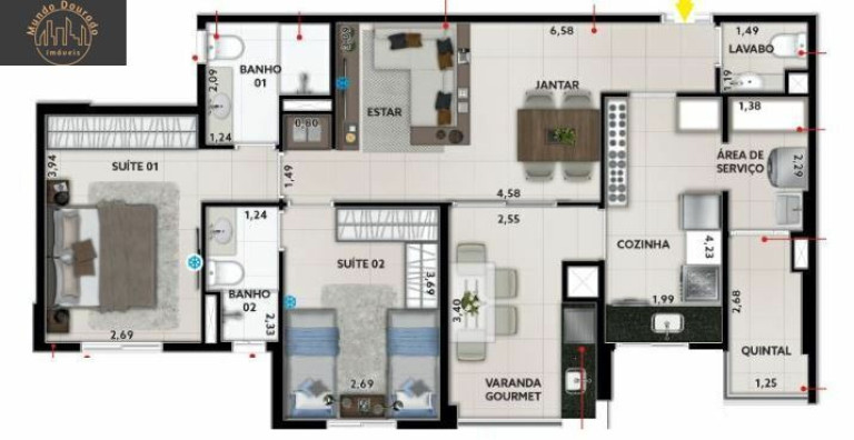 Imagem Apartamento com 2 Quartos à Venda, 85 m² em Fundação - São Caetano Do Sul