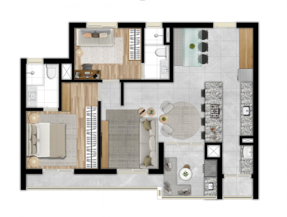 Imagem Apartamento com 3 Quartos à Venda, 87 m² em Granja Viana - Cotia Imagem Apartamento com 3 Quartos à Venda, 87 m² em Granja Viana - Cotia