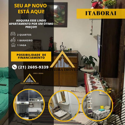 Apartamento com 2 Quartos à Venda,  em Apolo Ii (manilha) - Itaboraí