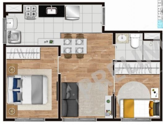 Imagem Apartamento com 1 Quarto à Venda, 34 m² em Cambuci - São Paulo