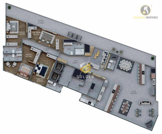 Imagem Apartamento com 3 Quartos à Venda, 147 m² em Andorinha - Itapema Imagem Apartamento com 3 Quartos à Venda, 147 m² em Andorinha - Itapema