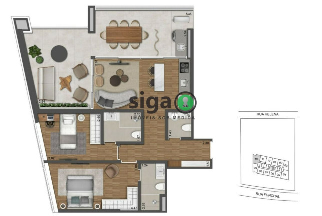 Imagem Apartamento com 2 Quartos à Venda, 97 m² em Vila Olímpia - São Paulo Imagem Apartamento com 2 Quartos à Venda, 97 m² em Vila Olímpia - São Paulo