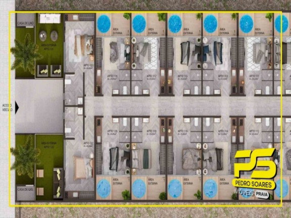Imagem Imóvel com 1 Quarto à Venda, em Bessa - João Pessoa Imagem Imóvel com 1 Quarto à Venda, em Bessa - João Pessoa