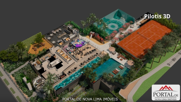 Apartamento com 4 Quartos à Venda, 182 m² em Gutierrez - Belo Horizonte