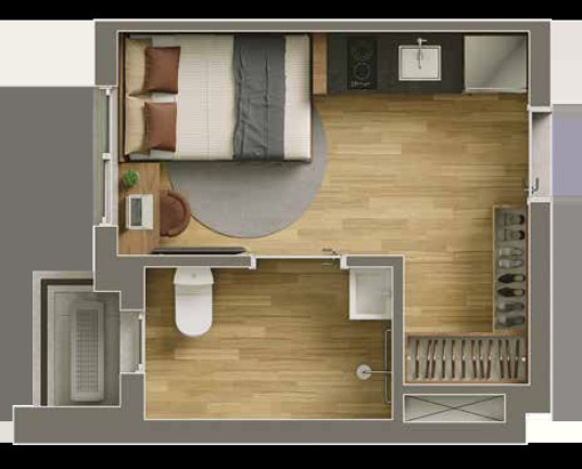 Imagem Imóvel com 1 Quarto à Venda, 55 m² em Vila Olímpia - São Paulo
