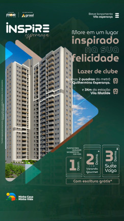 Imagem Apartamento com 1 Quarto à Venda, 26 m² em Vila Esperança - São Paulo