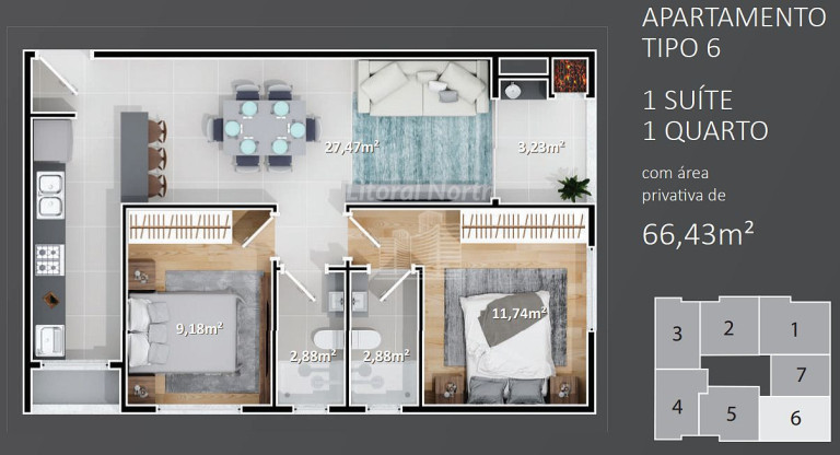 Imagem Apartamento com 2 Quartos à Venda, 65 m² em Nações - Balneário Camboriú Imagem Apartamento com 2 Quartos à Venda, 65 m² em Nações - Balneário Camboriú