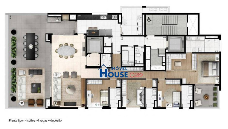 Imagem Apartamento com 4 Quartos à Venda, 278 m² em Moema - São Paulo