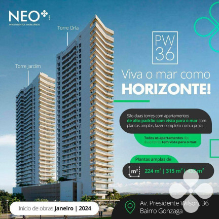 Imóvel com 3 Quartos à Venda, 224 m² em Gonzaga - Santos