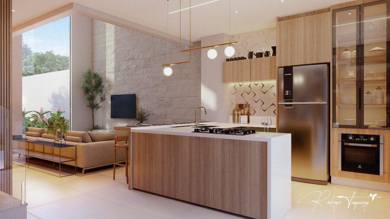Imagem Casa de Condomínio com 3 Quartos à Venda, 132 m² em Residencial Recreio Panorama - Goiânia