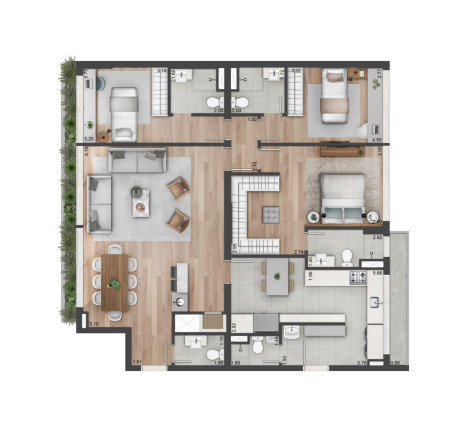Imagem Apartamento com 3 Quartos à Venda, 137 m² em Praia De Belas - Porto Alegre Imagem Apartamento com 3 Quartos à Venda, 137 m² em Praia De Belas - Porto Alegre
