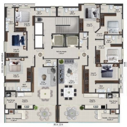 Imagem Imóvel com 3 Quartos à Venda, 120 m² em Itapema - Itapema