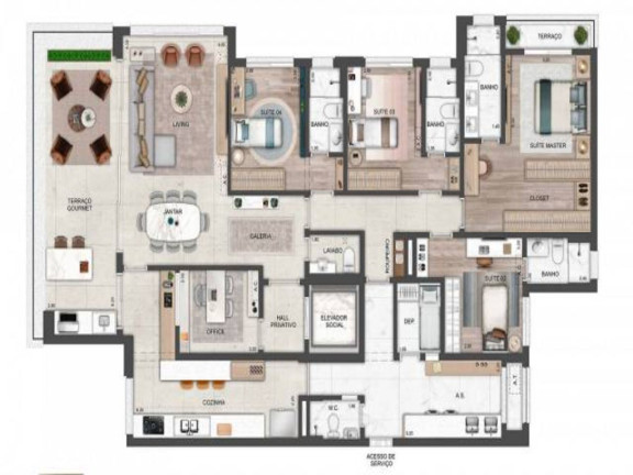 Imagem Apartamento com 4 Quartos à Venda, 220 m² em Vila Romana - São Paulo