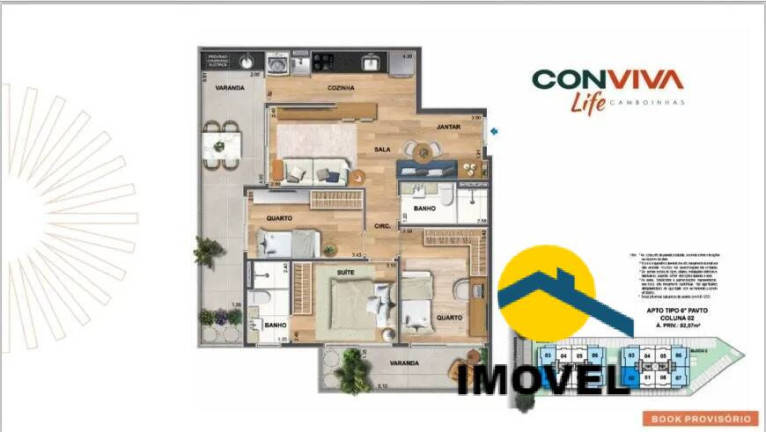Imagem Apartamento com 3 Quartos à Venda, 79 m² em Camboinhas - Niterói Imagem Apartamento com 3 Quartos à Venda, 79 m² em Camboinhas - Niterói