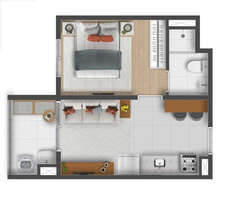 Imagem Apartamento com 1 Quarto à Venda, 25 m² em Santa Cecília - São Paulo Imagem Apartamento com 1 Quarto à Venda, 25 m² em Santa Cecília - São Paulo