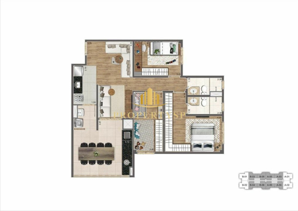 Imagem Apartamento com 3 Quartos à Venda, 83 m² em Barra Funda - São Paulo Imagem Apartamento com 3 Quartos à Venda, 83 m² em Barra Funda - São Paulo