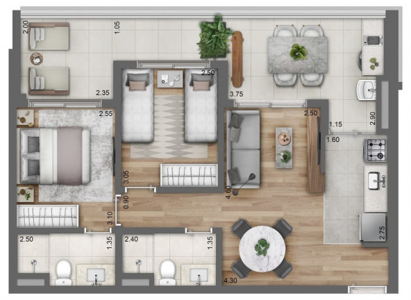 Imagem Imóvel com 2 Quartos à Venda, 70 m² em Perdizes - São Paulo Imagem Imóvel com 2 Quartos à Venda, 70 m² em Perdizes - São Paulo