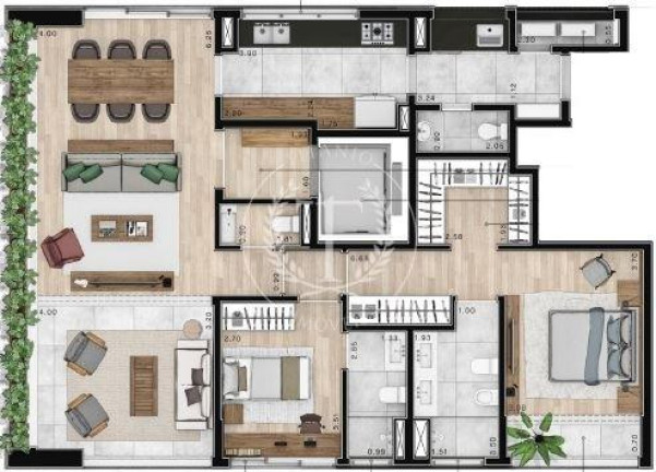 Imagem Apartamento com 2 Quartos à Venda, 135 m² em Cerqueira César - São Paulo