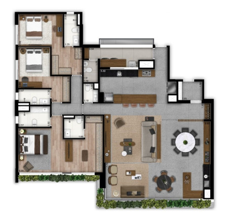 Imagem Imóvel com 3 Quartos à Venda, 201 m² em Brooklin Paulista - São Paulo Imagem Imóvel com 3 Quartos à Venda, 201 m² em Brooklin Paulista - São Paulo