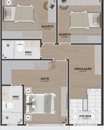 Imagem Sobrado com 3 Quartos à Venda, 111 m² em Cajuru - Curitiba