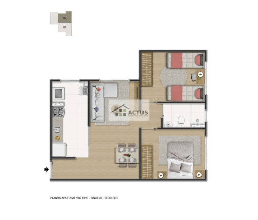 Imagem Apartamento com 2 Quartos à Venda, 45 m² em Lajinha (parque Durval De Barros) - Ibirité