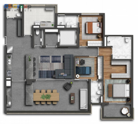 Imagem Apartamento com 3 Quartos à Venda, 213 m² em Alto Da Boa Vista - São Paulo