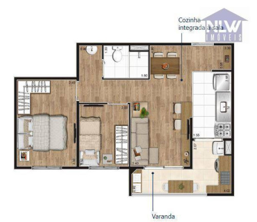 Imagem Apartamento com 2 Quartos à Venda, 47 m² em Vila São João - Guarulhos