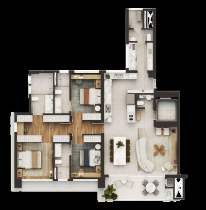 Imagem Apartamento com 3 Quartos à Venda, 154 m² em Juvevê - Curitiba Imagem Apartamento com 3 Quartos à Venda, 154 m² em Juvevê - Curitiba