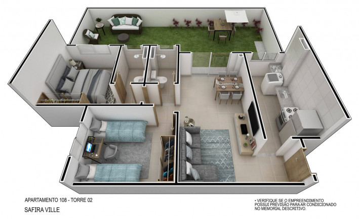 Imagem Apartamento com 2 Quartos à Venda, 46 m² em Jardim Nova Europa - Campinas