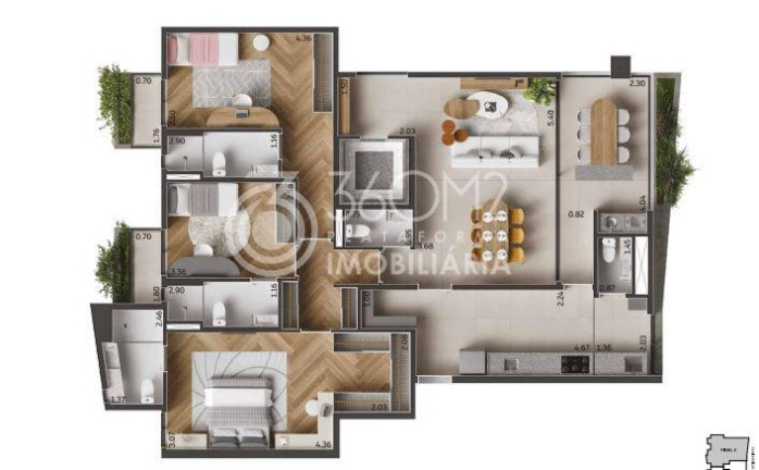 Imagem Apartamento com 3 Quartos à Venda, 128 m² em Jardim - Santo André