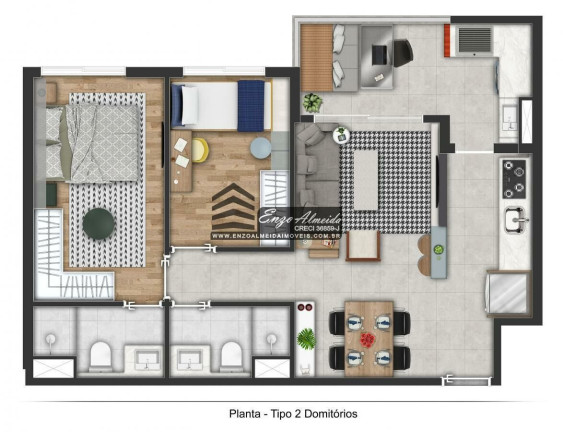 Imagem Apartamento com 3 Quartos à Venda, 84 m² em Butantã - São Paulo