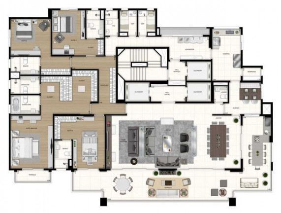 Imagem Apartamento com 4 Quartos à Venda, 403 m² em Moema - São Paulo