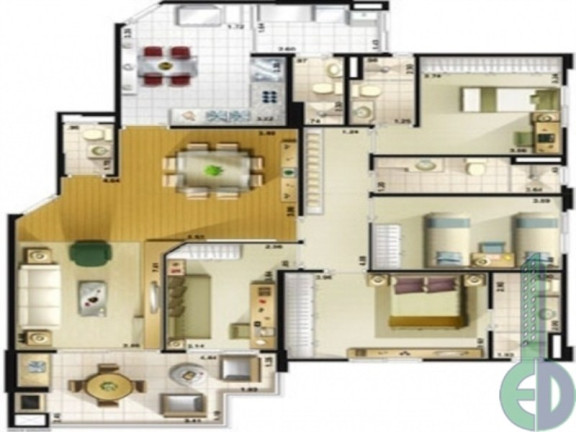 Imagem Apartamento com 3 Quartos à Venda, 133 m² em Santa Paula - São Caetano Do Sul
