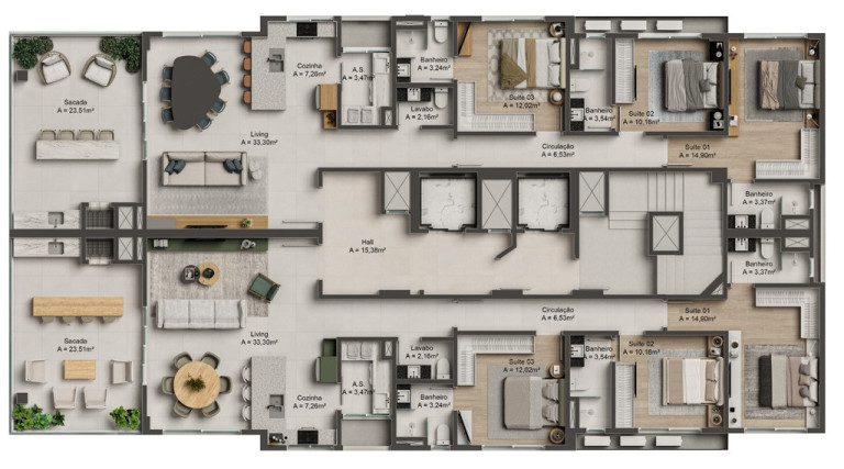Imagem Apartamento com 3 Quartos à Venda, 145 m² em Centro - Itapema Imagem Apartamento com 3 Quartos à Venda, 145 m² em Centro - Itapema