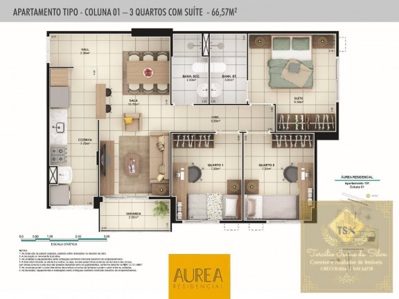Imagem Apartamento com 2 Quartos à Venda, 53 m² em Califórnia - Nova Iguaçu