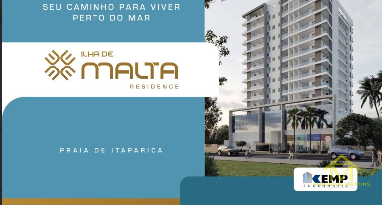 Imagem Apartamento com 2 Quartos à Venda, 56 m² em Praia De Itaparica - Vila Velha
