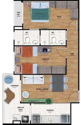 Imagem Apartamento com 3 Quartos à Venda, 63 m² em Piatã - Salvador
