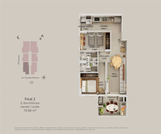 Imagem Apartamento com 2 Quartos à Venda, 74 m² em Real - Praia Grande Imagem Apartamento com 2 Quartos à Venda, 74 m² em Real - Praia Grande