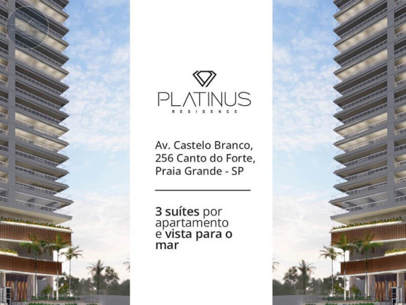 Imagem Imóvel com 3 Quartos à Venda, 145 m² em Canto Do Forte - Praia Grande